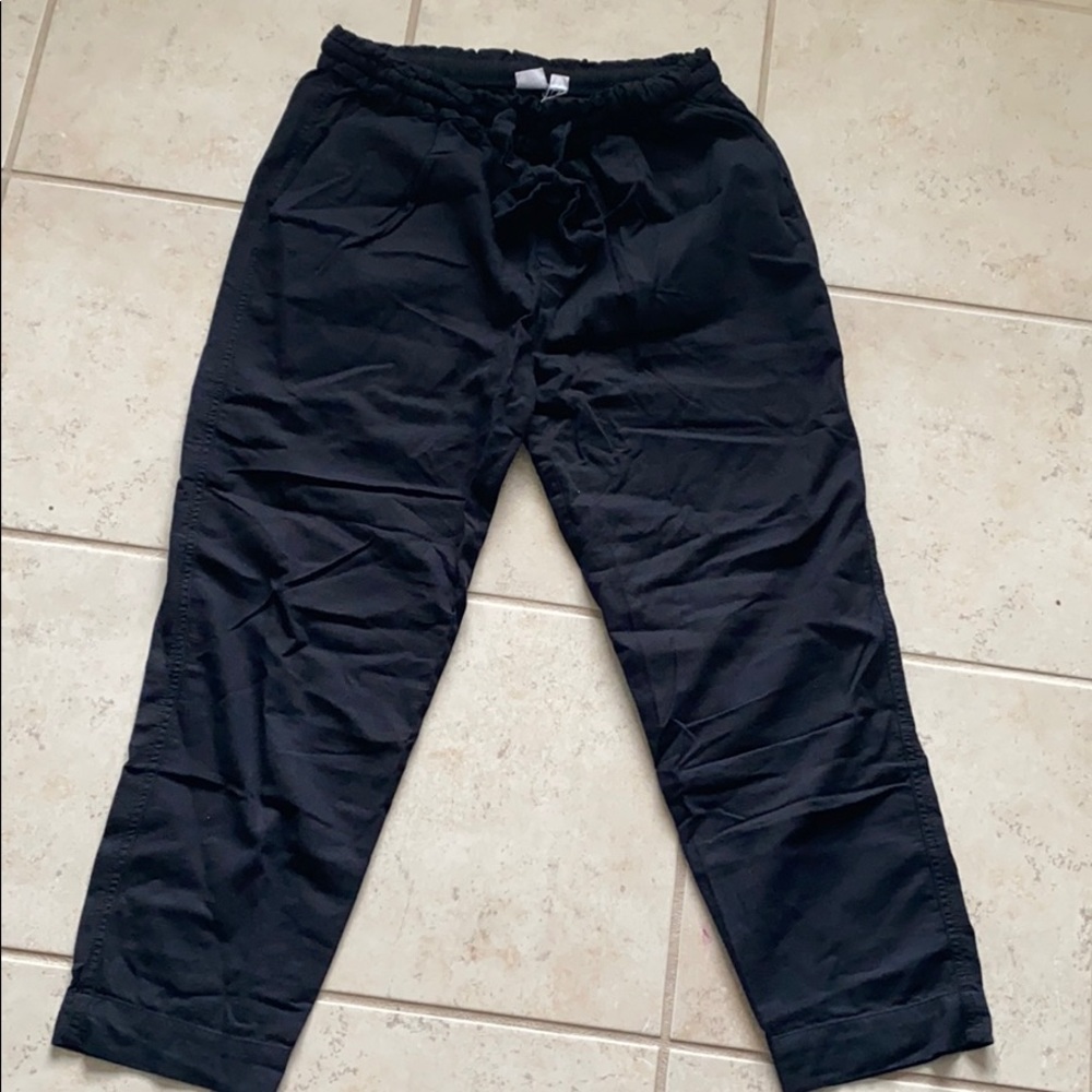 Tie-Waist Cropped Dress Pants by Gap